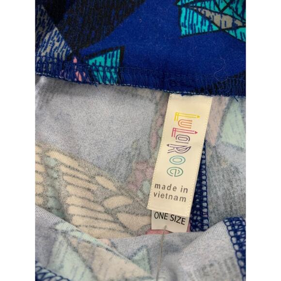 One Size LulaRoe Womens Leggings 3 Pair Assorted Hummingbird Butterfly - Picture 6 of 7
